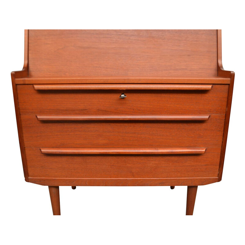 Vintage Danish teak secretaire, 1960s