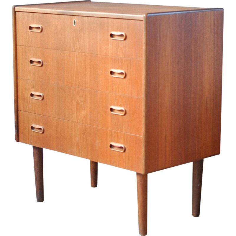 Small teak chest of drawers - 1960s