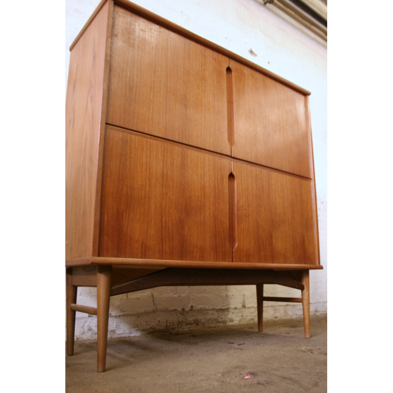 Frederica Stolefabrik teak highboard - 1960s