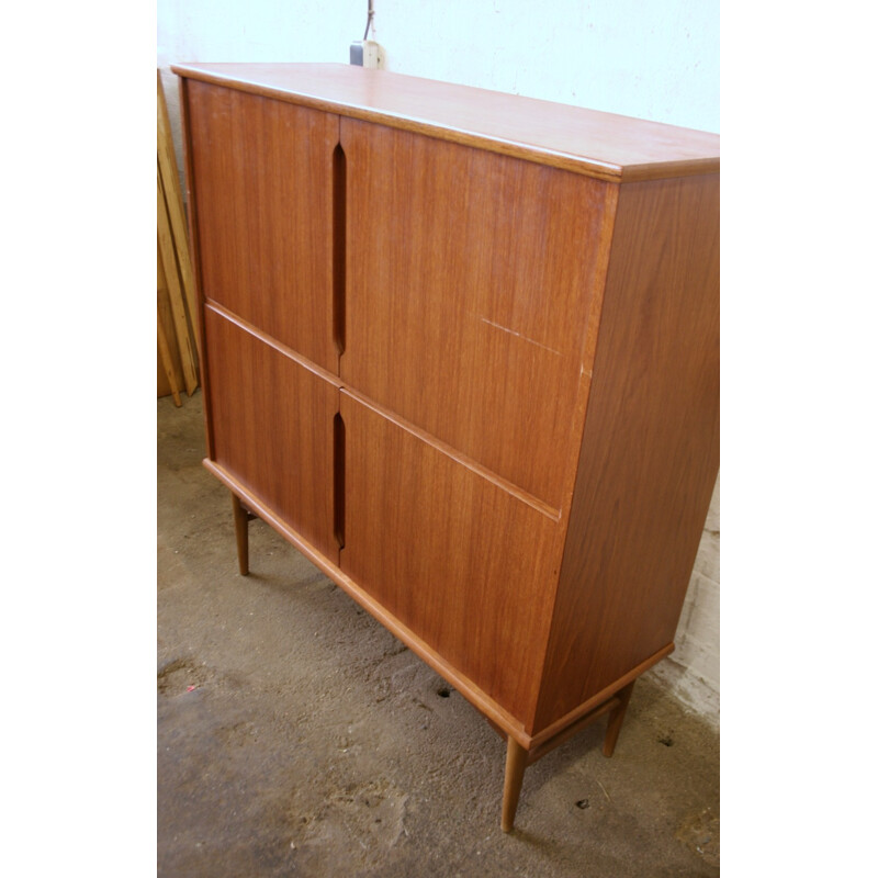 Frederica Stolefabrik teak highboard - 1960s