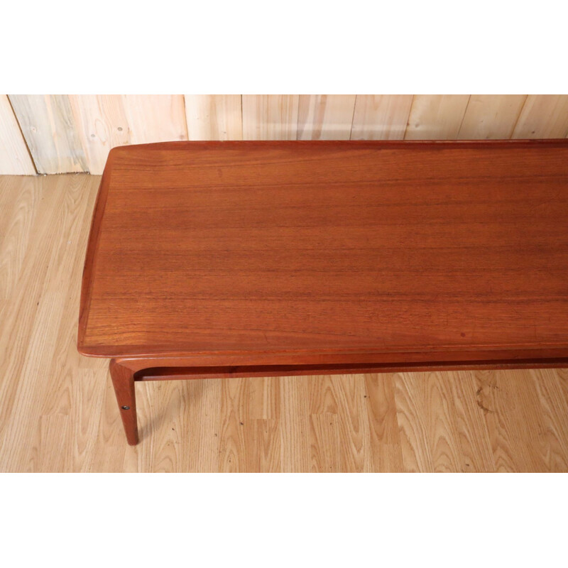 Scandinavian vintage rosewood coffee table by Arne Hovmand Olsen for Mogens Kold, 1950
