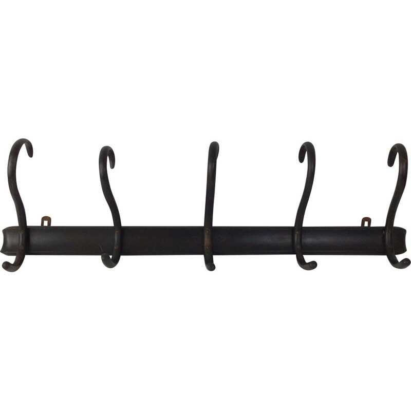 Vintage coat rack with 5 pegs by Thonet