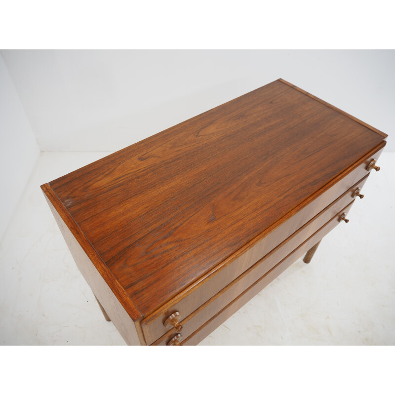 Vintage teak and oak chest of drawers by Krasna Jizba, Czechoslovakia 1960