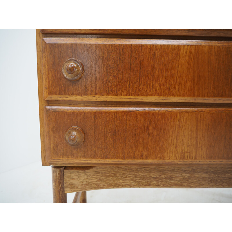 Vintage teak and oak chest of drawers by Krasna Jizba, Czechoslovakia 1960