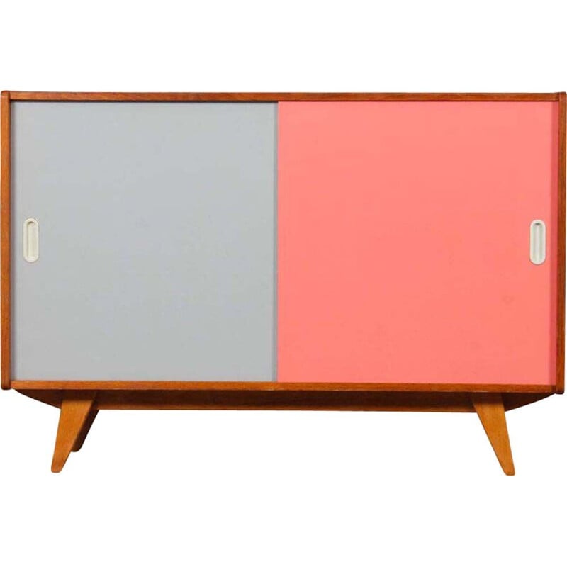 Vintage pink and white chest of drawers by Jiri Jiroutek for Interier Praha, 1960