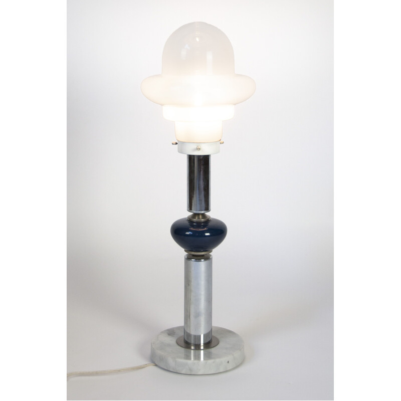 Lampe de table italienne vintage en verre de Murano par Carlo Nason, 1960