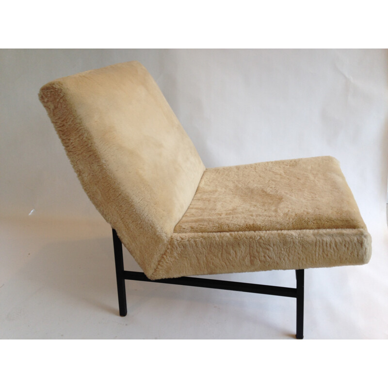 "642" Steiner armchair in fabric and metal, ARP - 1955