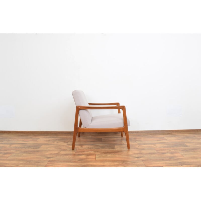 Mid-century Swedish teak armchair by Alf Svensson for Dux, 1960s