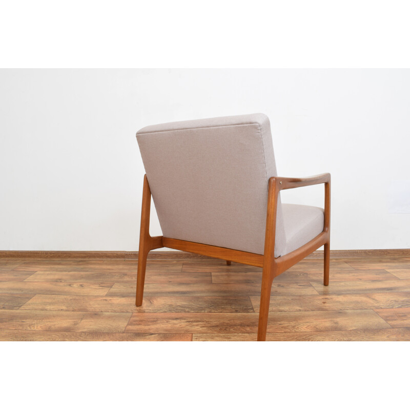 Mid-century Swedish teak armchair by Alf Svensson for Dux, 1960s