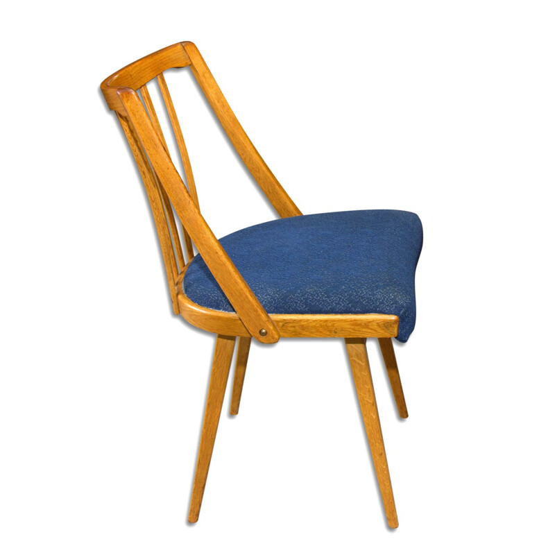 Paar vintage gebogen beukenhouten stoelen van Antonín Šuman, Tsjecho-Slowakije 1960