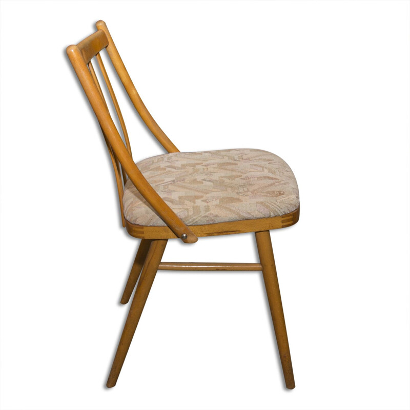 Set of 4 vintage beechwood chairs by Antonín Šuman for Mier, 1960