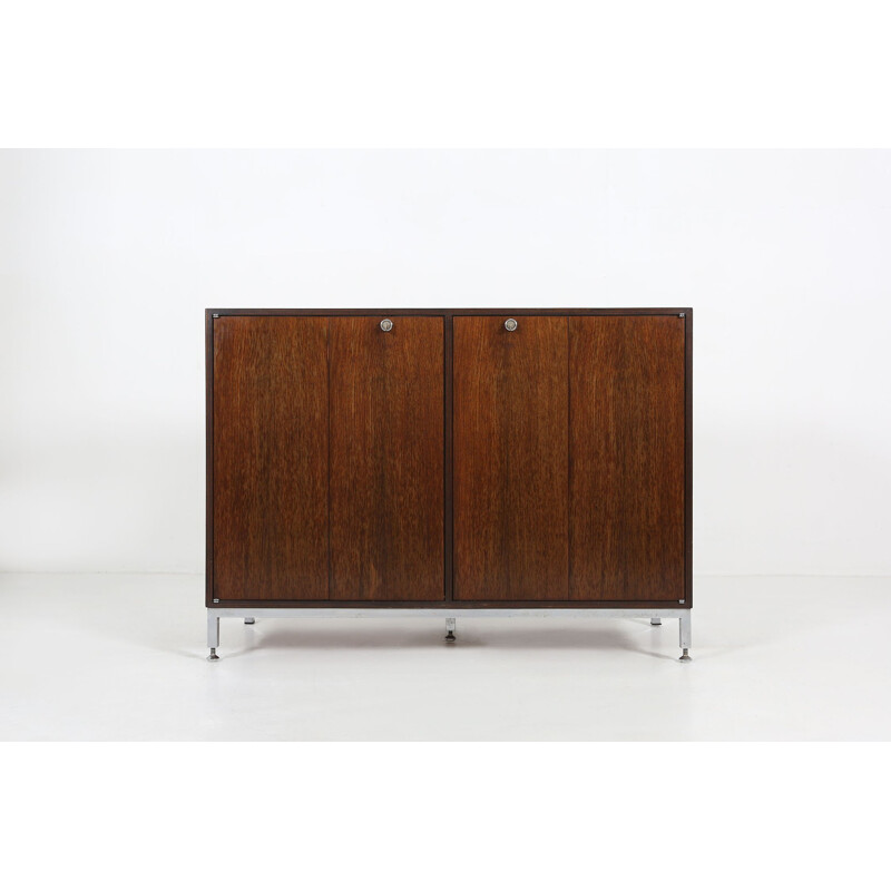 Vintage rosewood cabinet by Jules Wabbes, Belgium 1960s