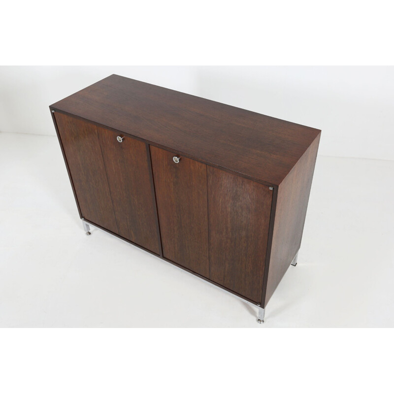 Vintage rosewood cabinet by Jules Wabbes, Belgium 1960s