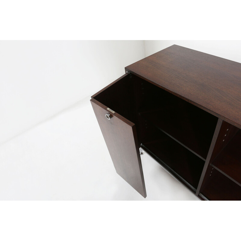 Vintage rosewood cabinet by Jules Wabbes, Belgium 1960s