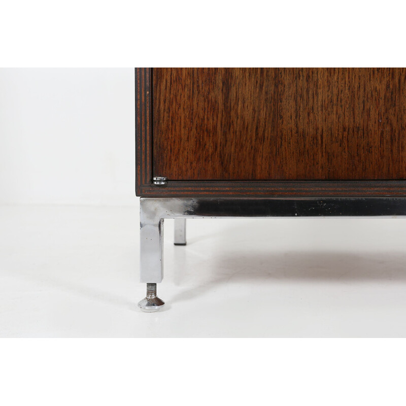 Vintage rosewood cabinet by Jules Wabbes, Belgium 1960s