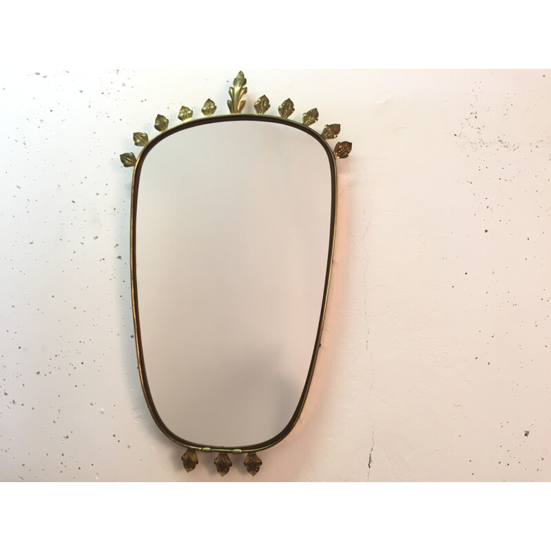 Mirror with gold leaf - 1960s