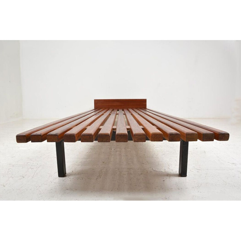 Banquette vintage "Cansado" à caisson par Charlotte Perriand pour Steph Simon, 1958