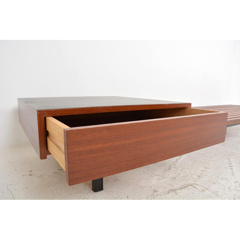 Vintage "Cansado" box seat by Charlotte Perriand for Steph Simon, 1958