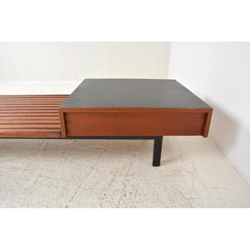 Vintage "Cansado" box seat by Charlotte Perriand for Steph Simon, 1958