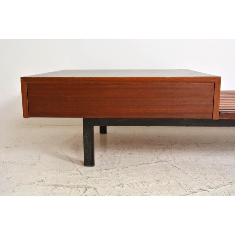 Vintage "Cansado" box seat by Charlotte Perriand for Steph Simon, 1958
