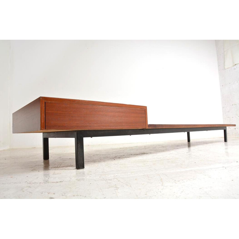 Vintage "Cansado" box seat by Charlotte Perriand for Steph Simon, 1958