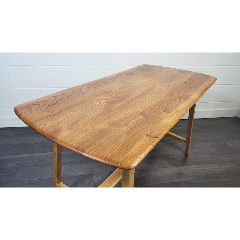 Mesa de tablones Ercol vintage, 1950