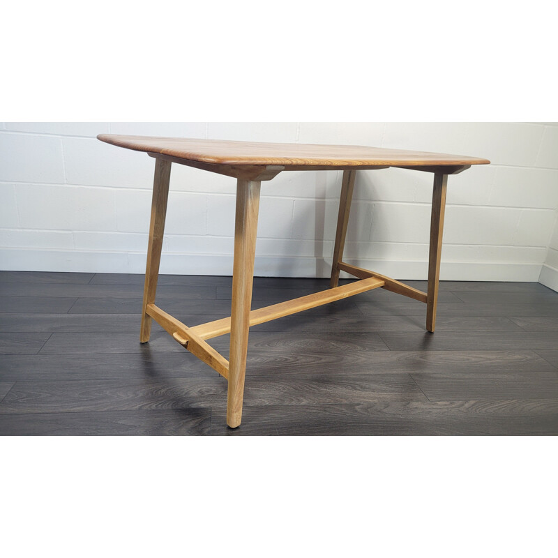 Vintage Ercol plank dining table, 1950s