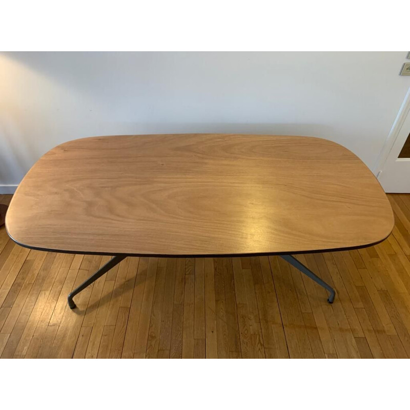 Vintage segmented oval table by Charles and Ray Eames, 1970