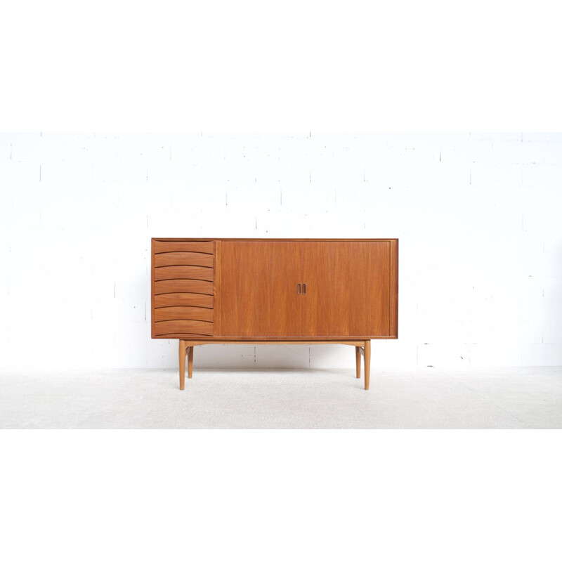 Enfilade vintage en teck par Arne Vodder pour Sibast, 1958