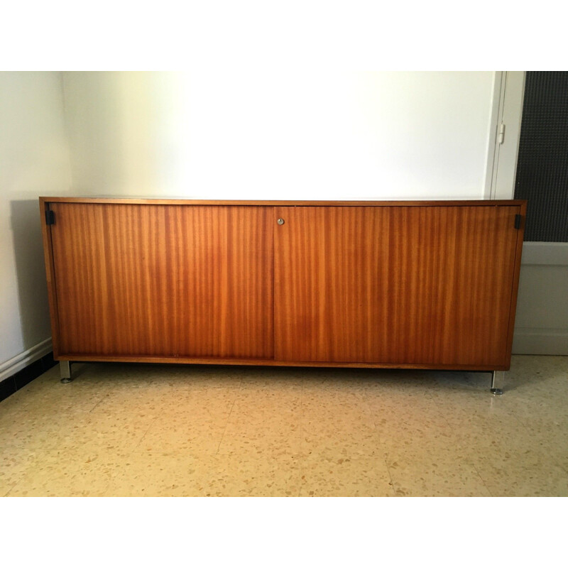 Vintage wooden sideboard by Florence Knoll, 1960s