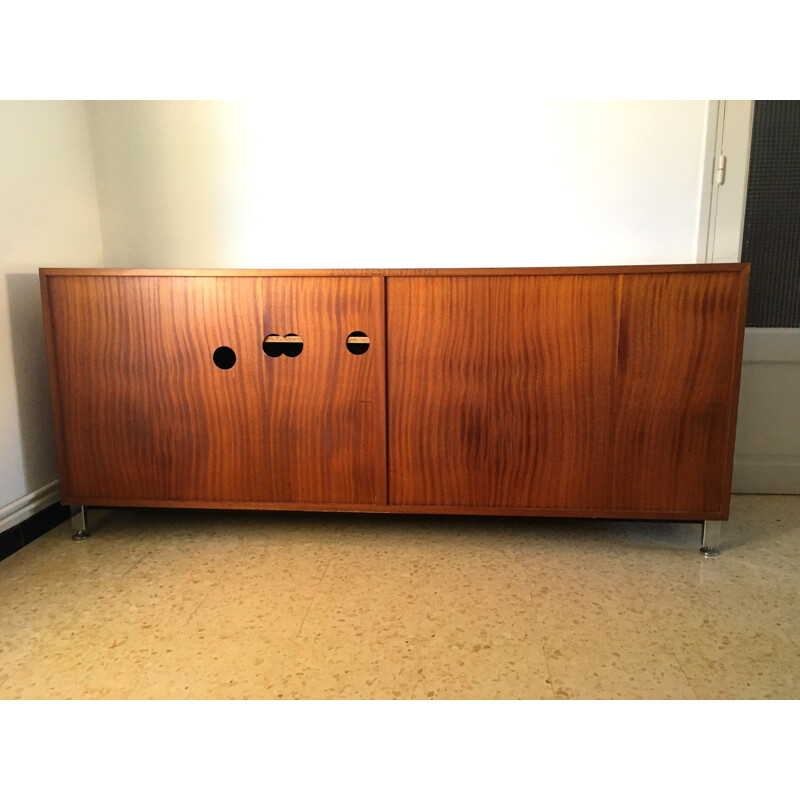 Vintage wooden sideboard by Florence Knoll, 1960s