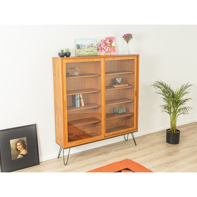 Vintage teak display cabinet by Poul Hundevad, Denmark 1960s