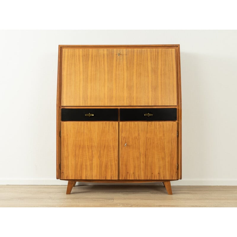 Vintage walnut secretary by Musterring, Germany 1950s