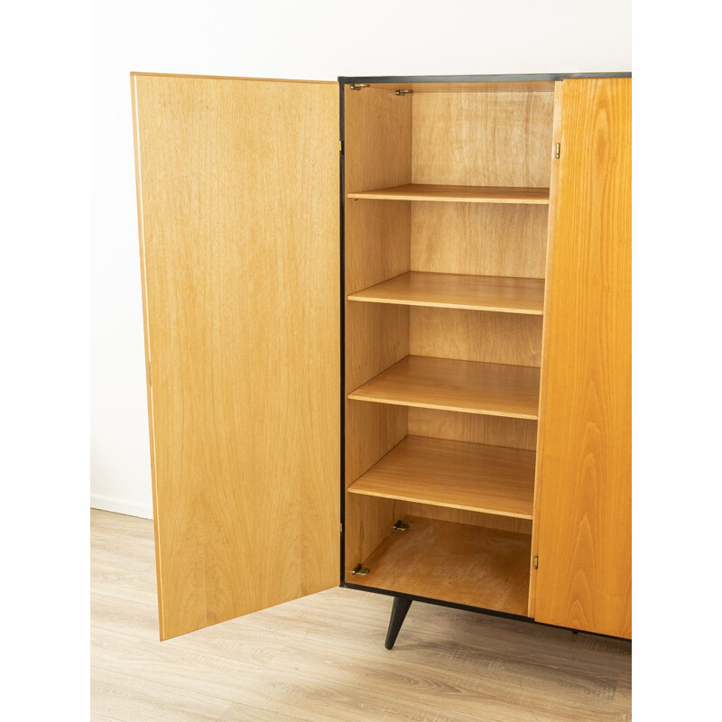 Vintage cherry cabinet with three doors, Germany 1950s