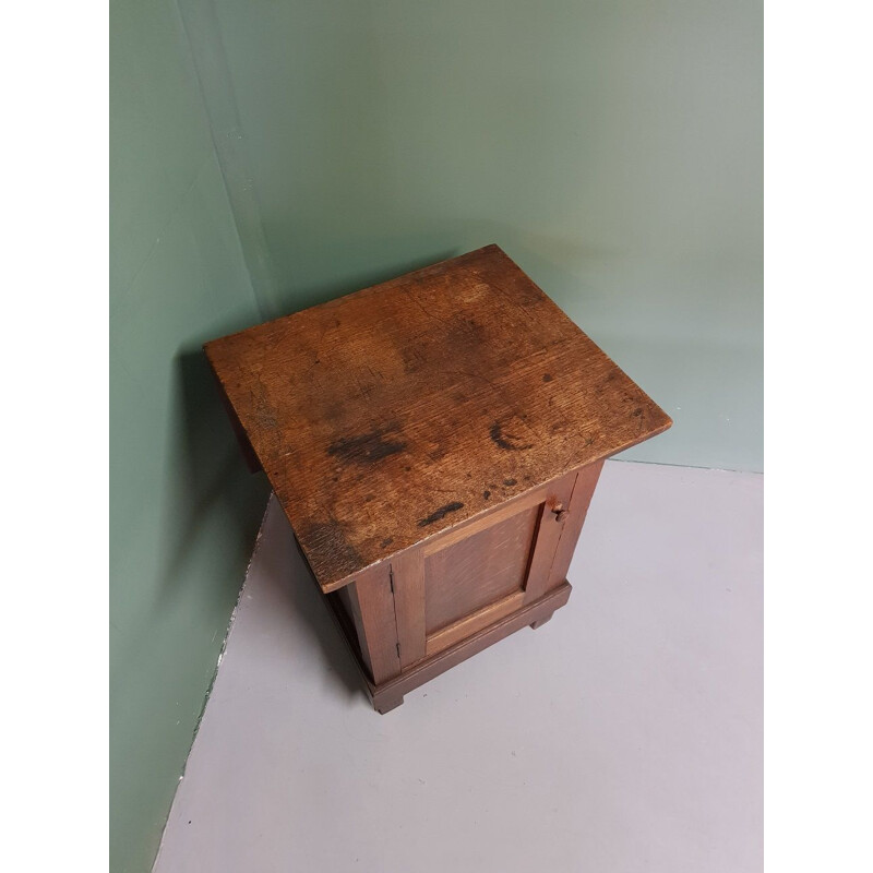 Vintage oak work cabinet, 1800