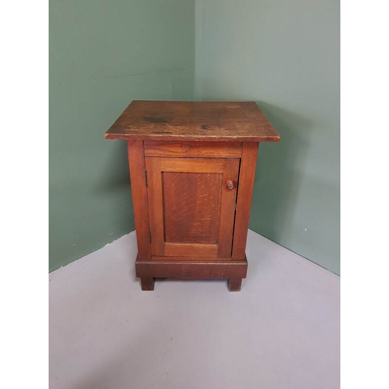 Vintage oak work cabinet, 1800