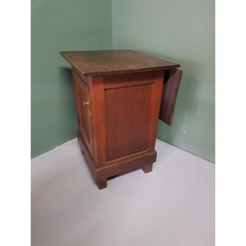 Vintage oak work cabinet, 1800