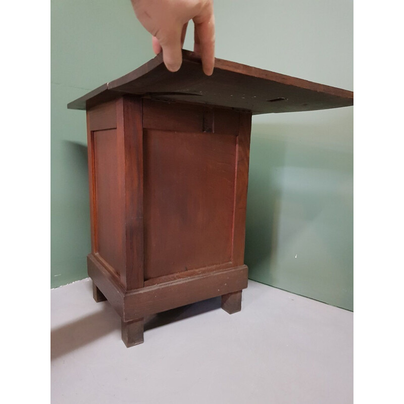 Vintage oak work cabinet, 1800