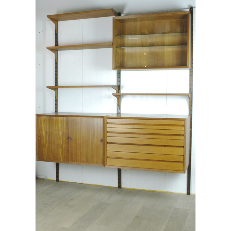 Danish wall unit in teak, Poul CADOVIUS - 1960s