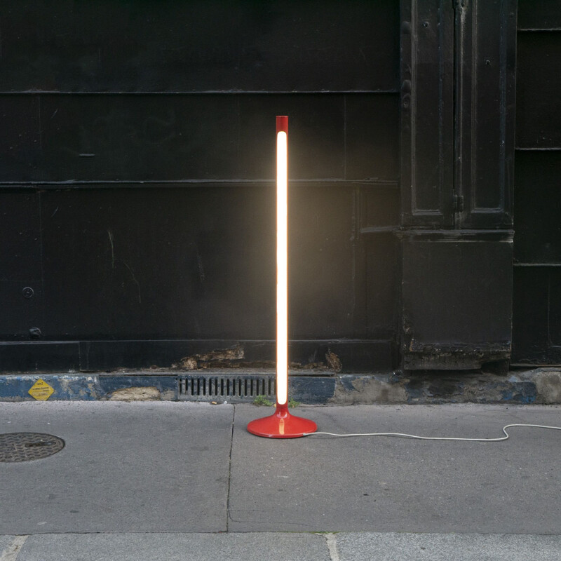Vintage floor lamp "Leucht-Säule" by Otto Zapf for Conception Zapf, 1966
