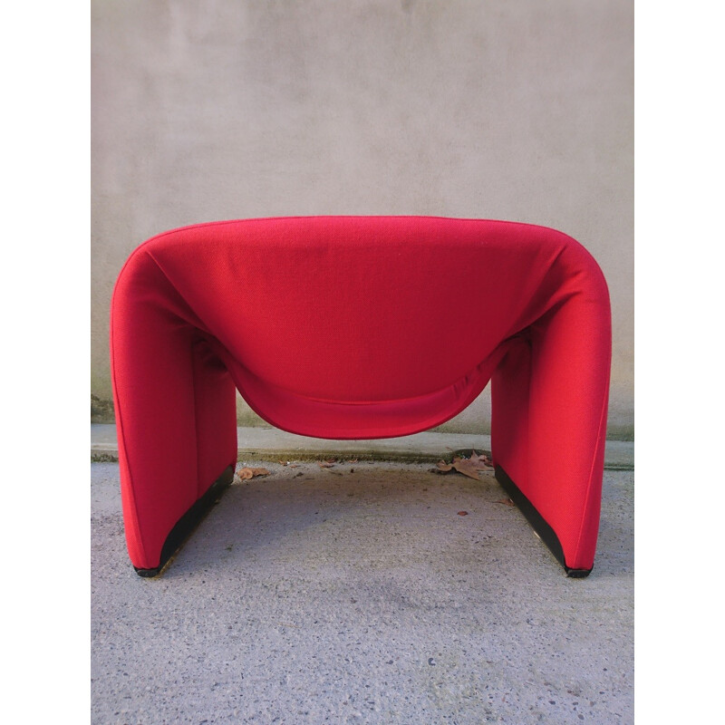 Artifort "Groovy" F598 red armchair, Pierre PAULIN - 1970s