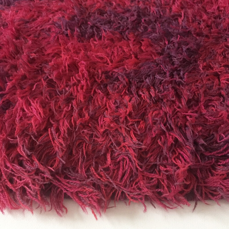 Vintage danish Lyng Taepper rug with pop colors - 1970s