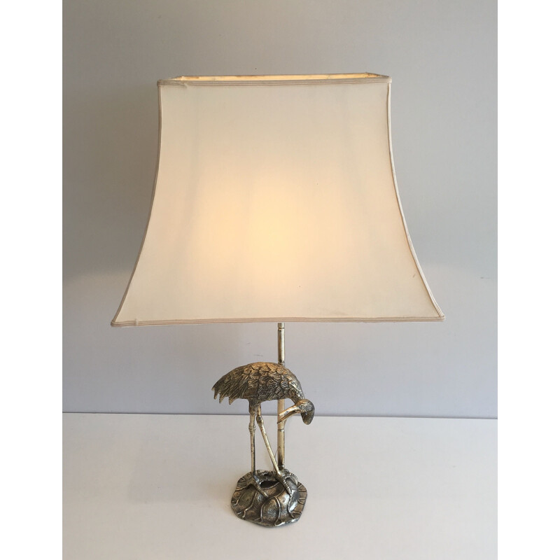 Vintage verzilverde lamp, Frankrijk 1940