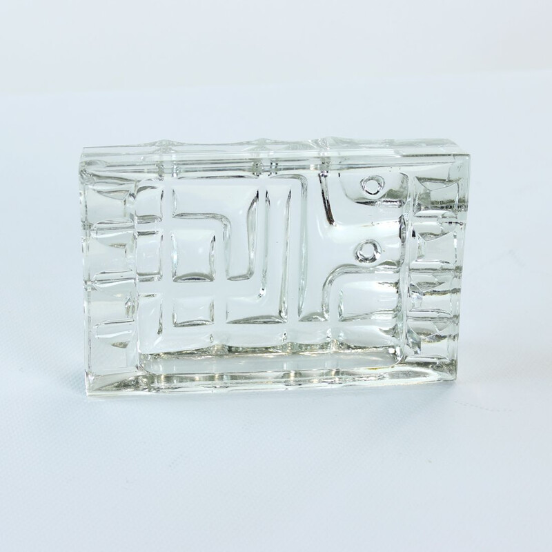 Mid-century glass ashtray by Vladislav Urban, Czechoslovakia 1960s