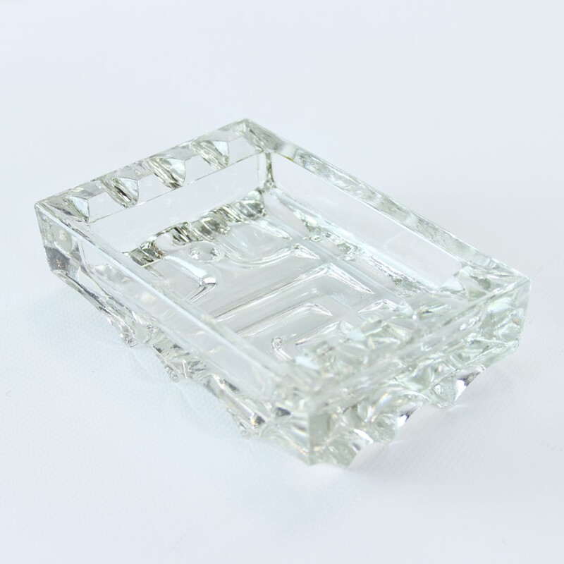 Mid-century glass ashtray by Vladislav Urban, Czechoslovakia 1960s