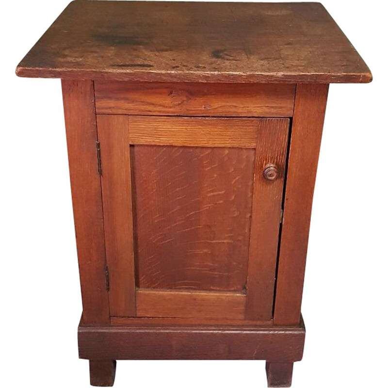 Vintage oak work cabinet, 1800