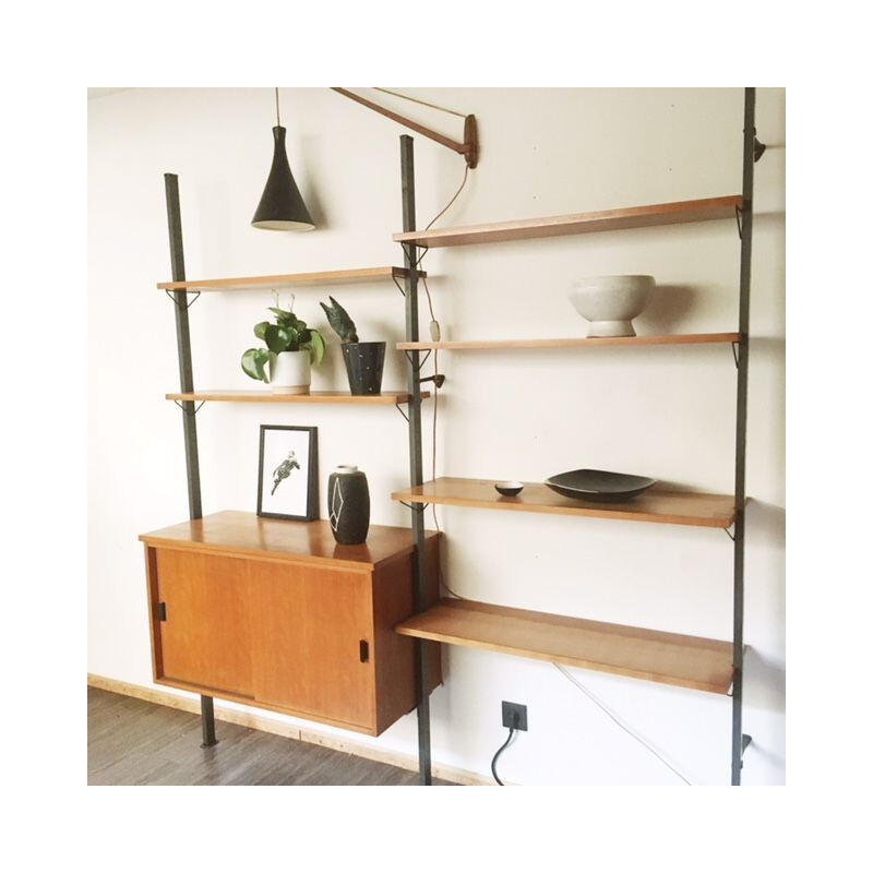 Vintage wall unit by Olaf Pira, Sweden 1960s
