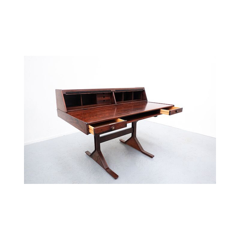 Mid-century wooden writing desk by Gianfranco Frattini, Italy 1957