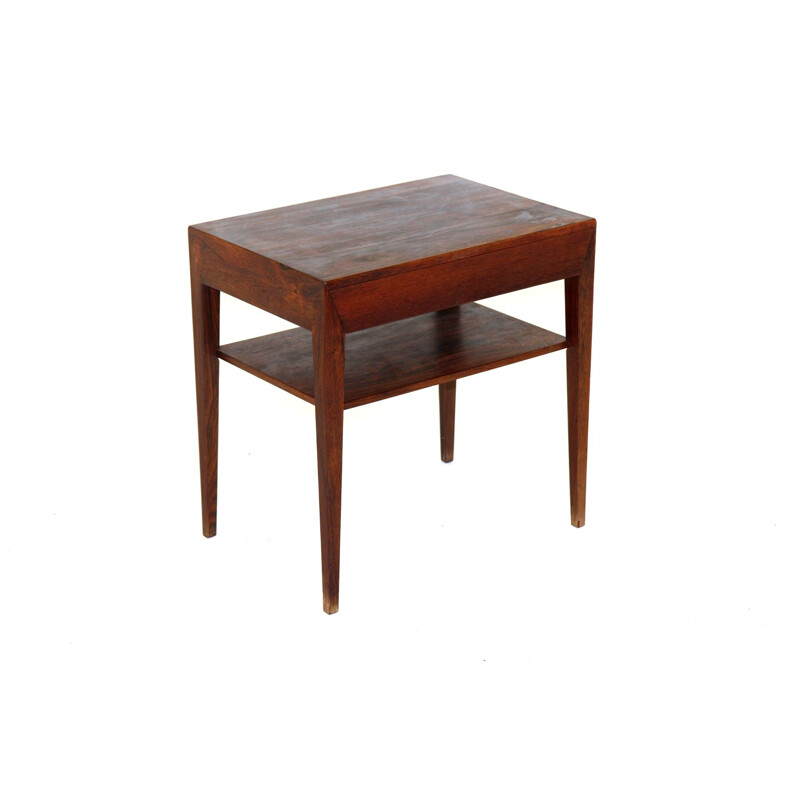 Vintage rosewood side table by Severin Hansen, Denmark 1960