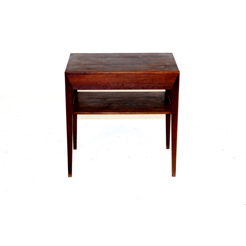 Vintage rosewood side table by Severin Hansen, Denmark 1960